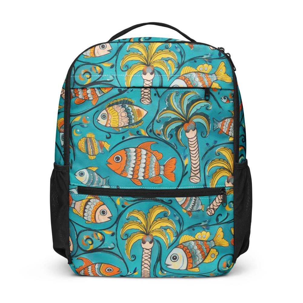 Palmfish Reverie on Utility Backpack — Front