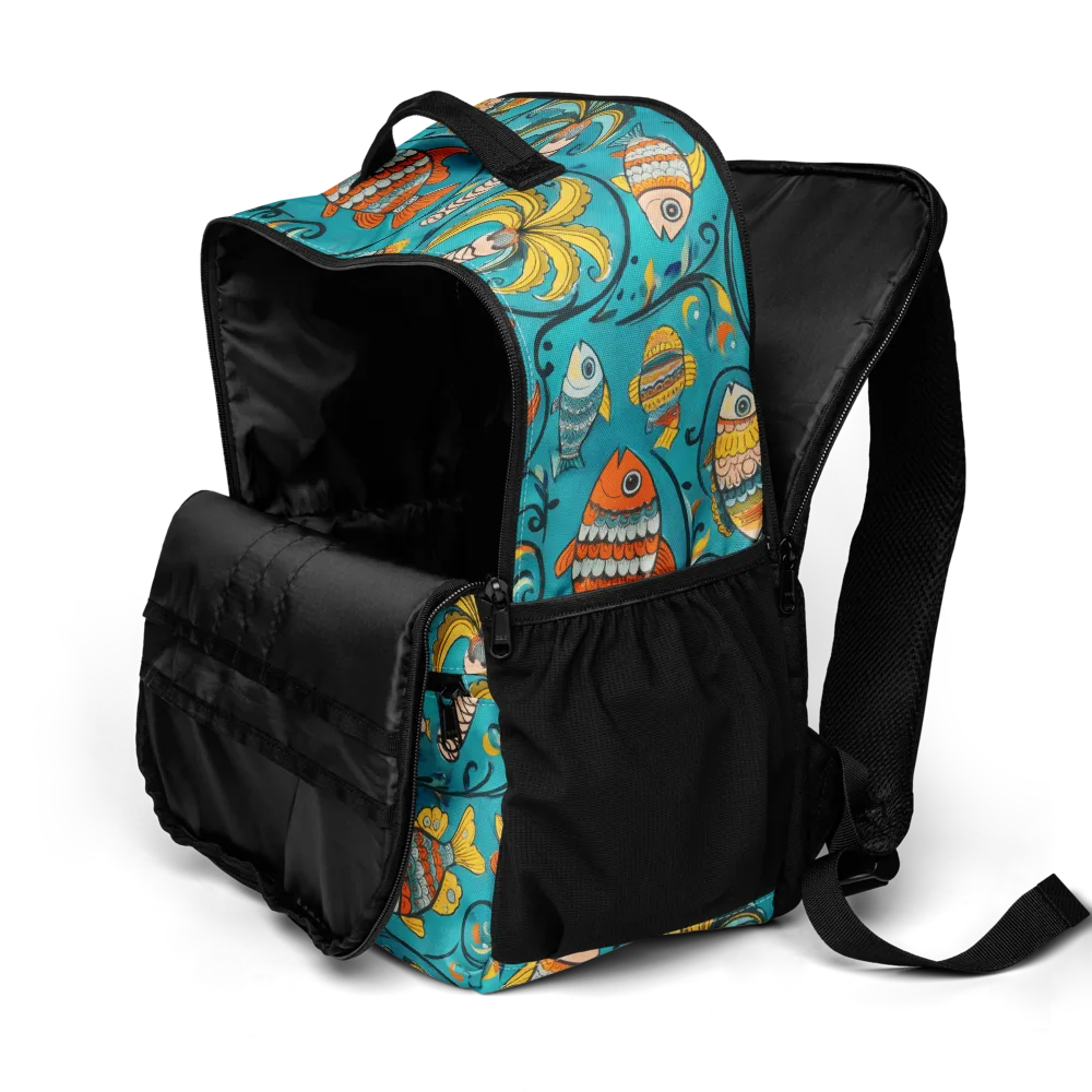 Palmfish Reverie on Utility Backpack — Product details 2