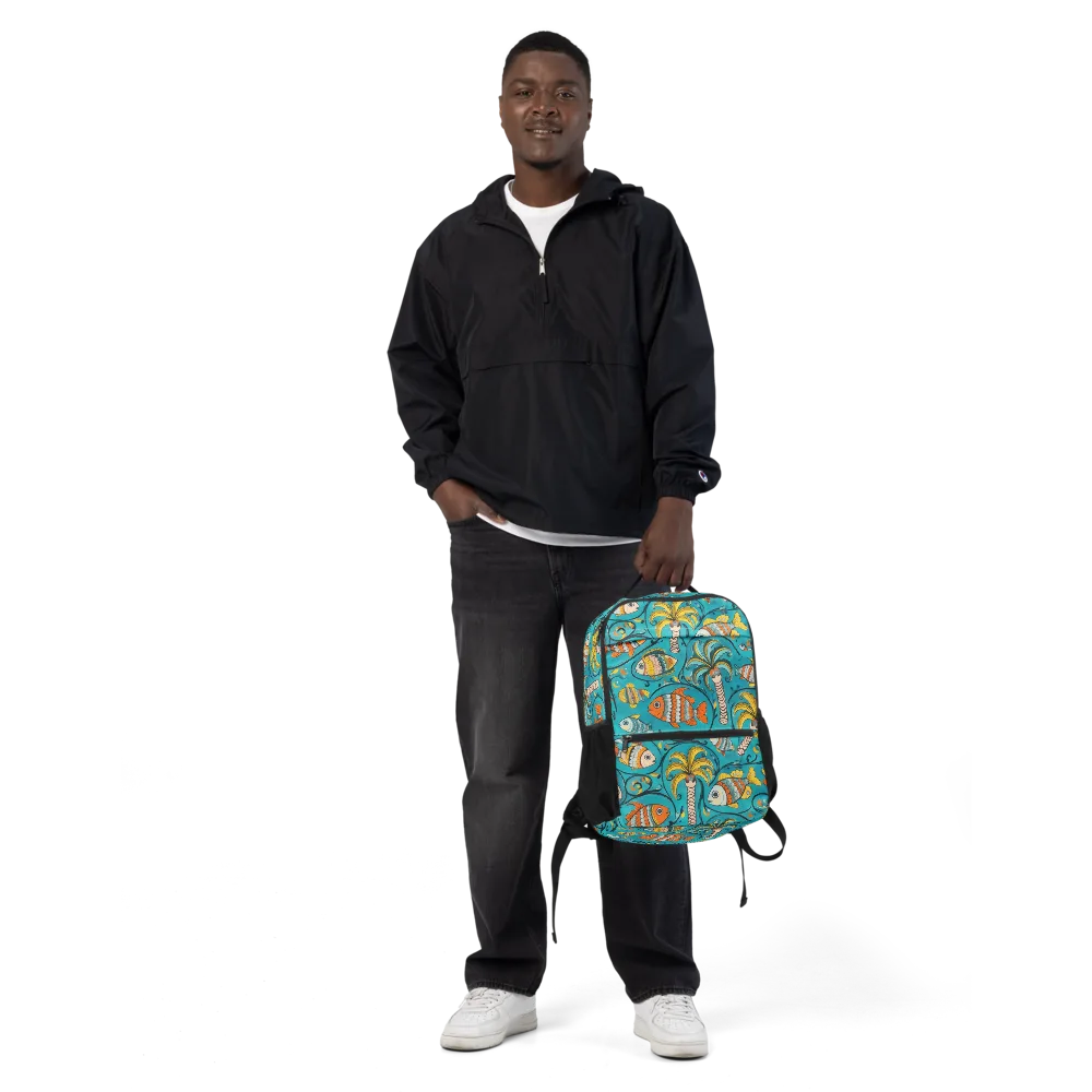 Palmfish Reverie on Utility Backpack — Front