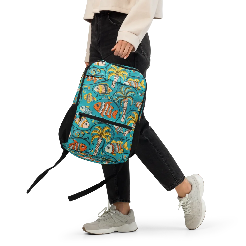 Palmfish Reverie on Utility Backpack — Front