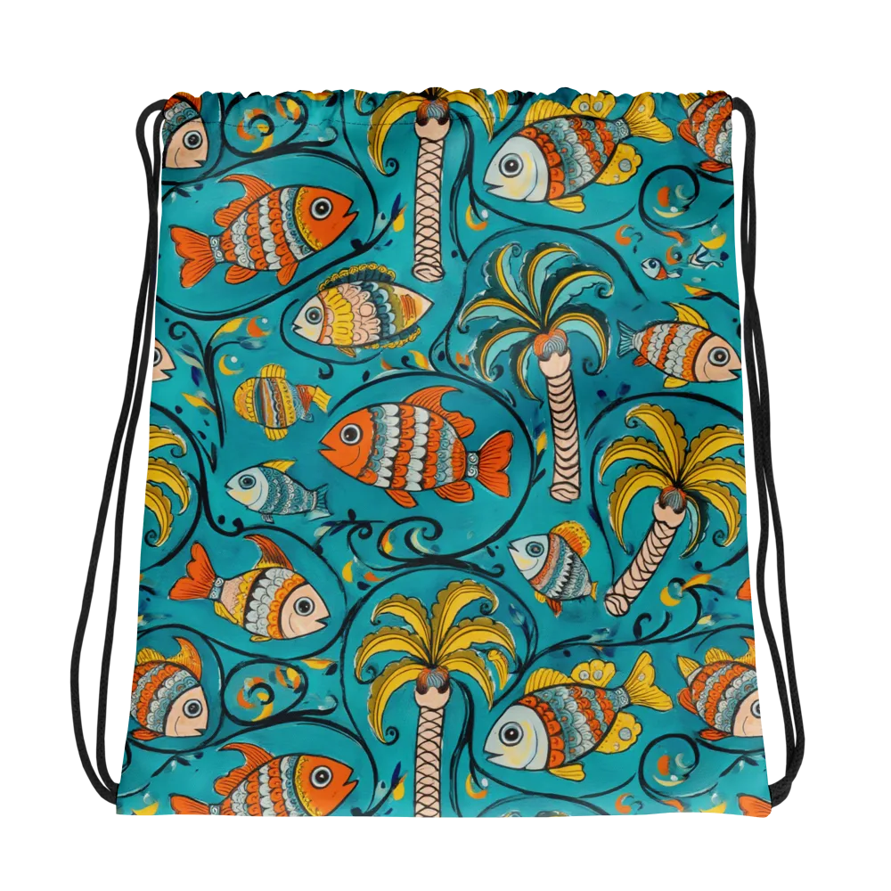 Palmfish Reverie on Drawstring Bag — Photo
