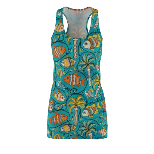 Palmfish Reverie on a Racerback Dress