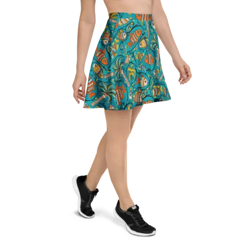 Palmfish Reverie on a Skater Skirt