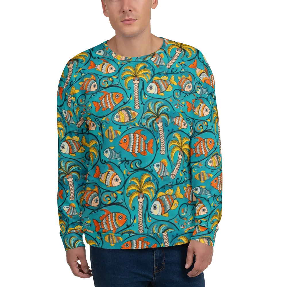 Palmfish Reverie on Sweatshirt — Front