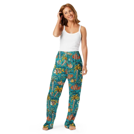 Palmfish Reverie on a Women's Pajama Pants