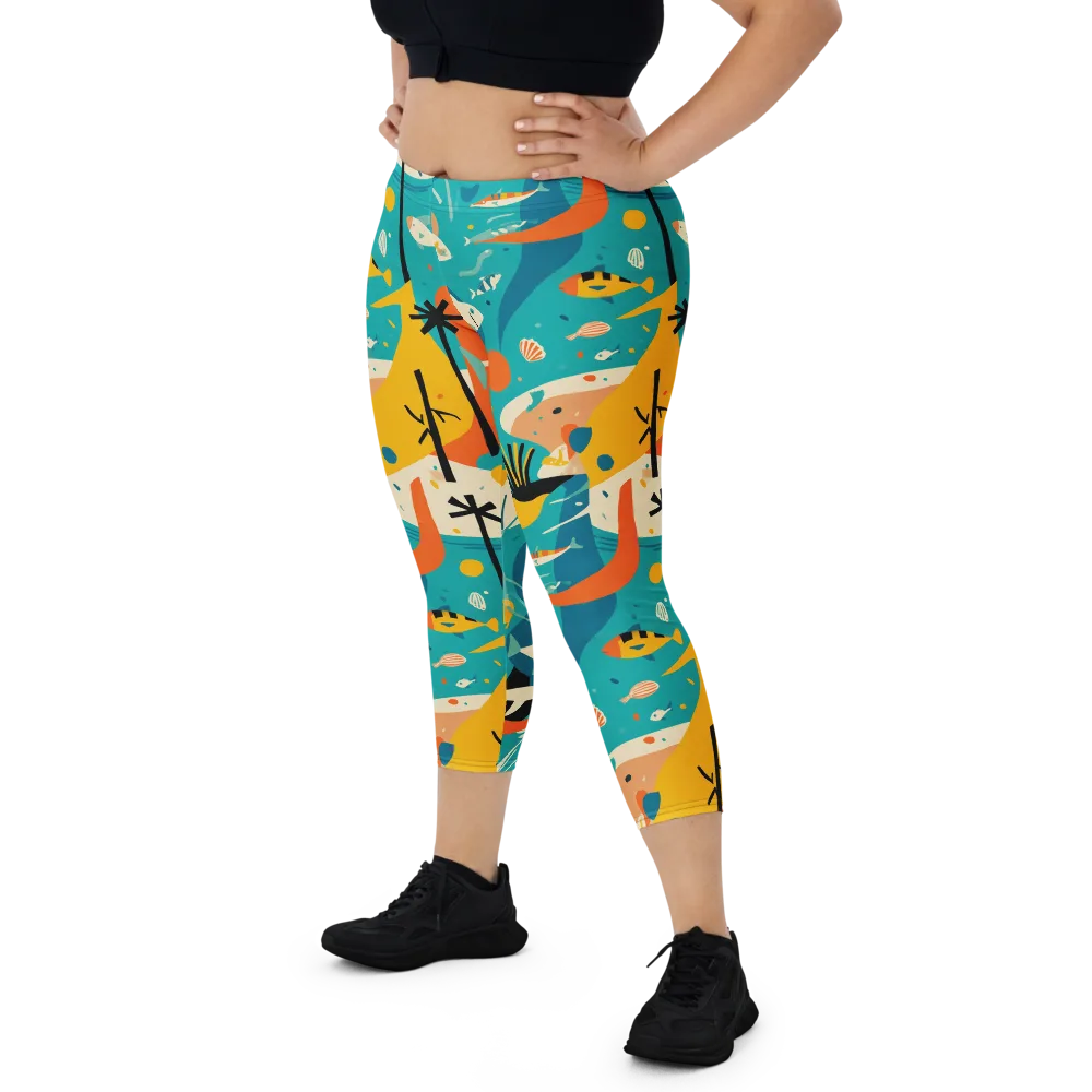 Tidal Modernism on Capri Leggings — Front