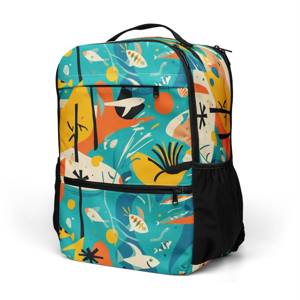 Tidal Modernism on Utility Backpack — Left Front