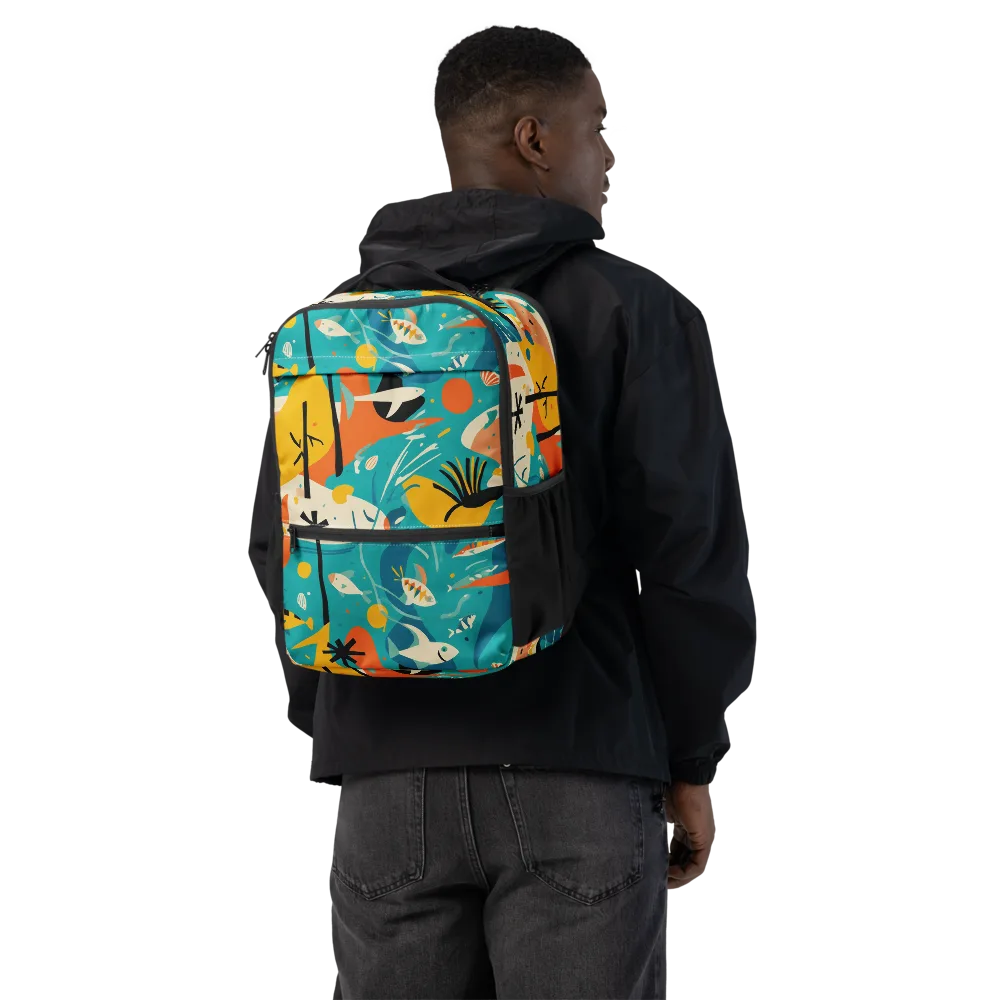 Tidal Modernism on Utility Backpack — Back