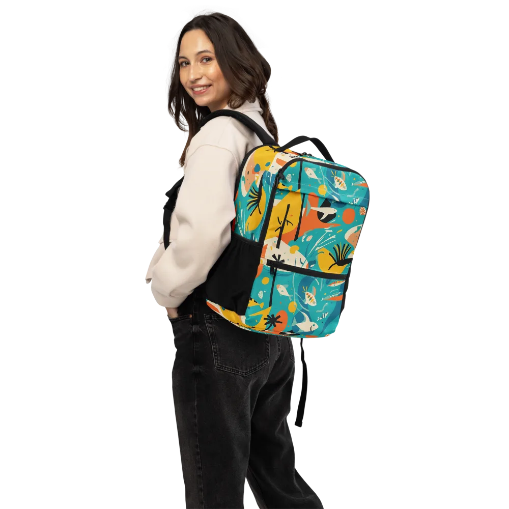 Tidal Modernism on Utility Backpack — Back