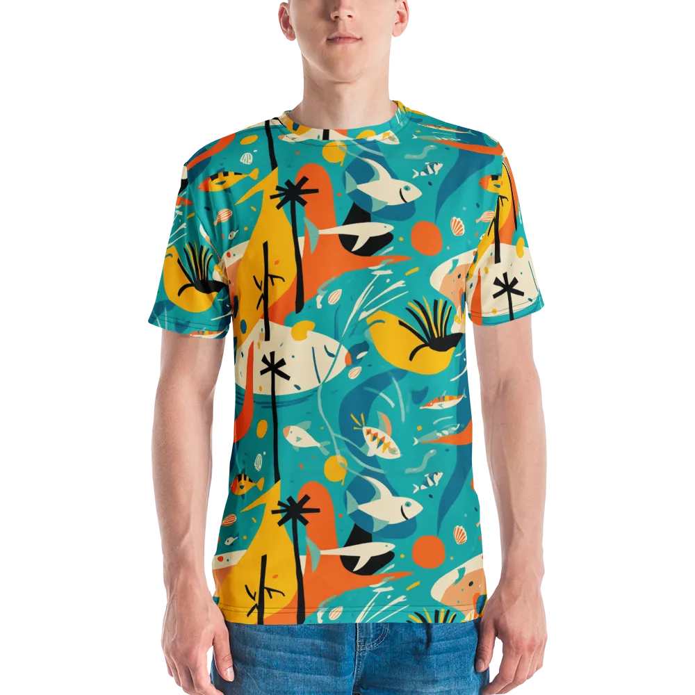 Tidal Modernism on Men's Crew Neck T-Shirt — Front