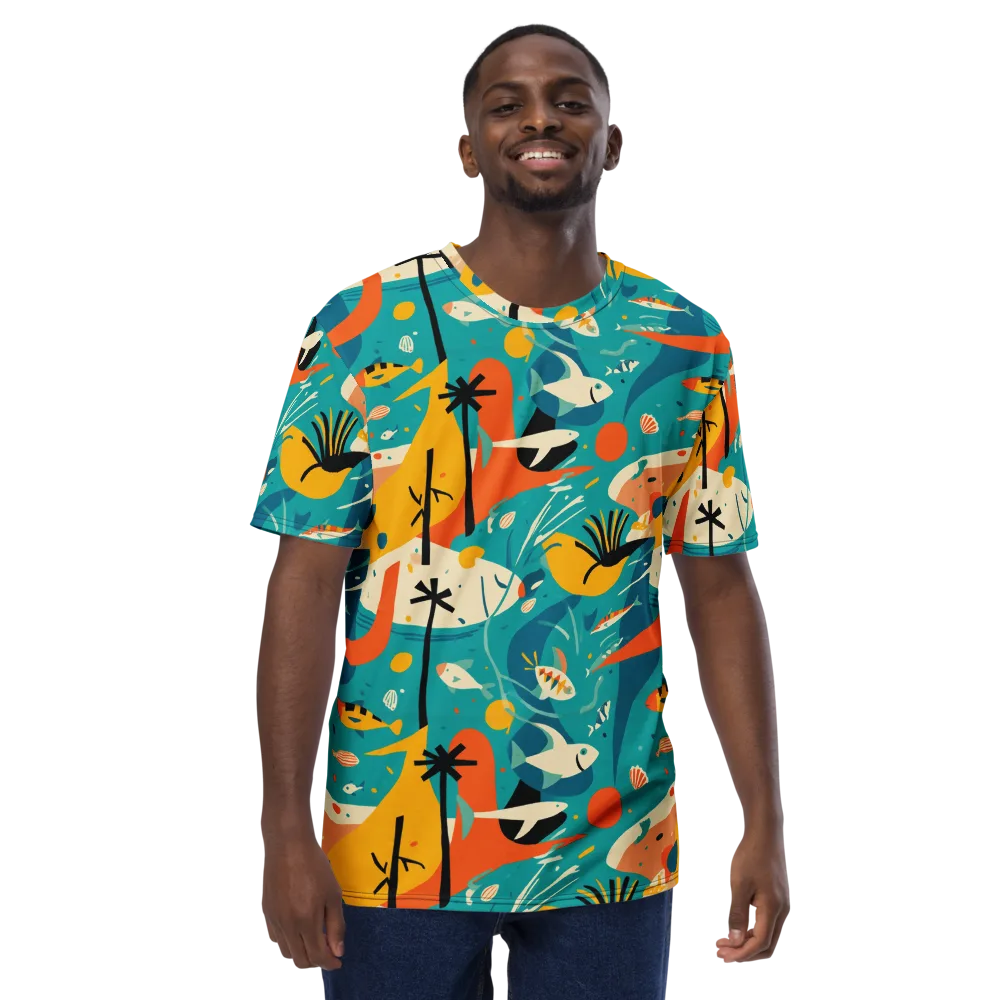 Tidal Modernism on Men's Crew Neck T-Shirt — Front