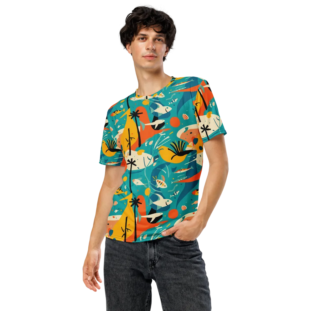 Tidal Modernism on Men's Crew Neck T-Shirt — Front