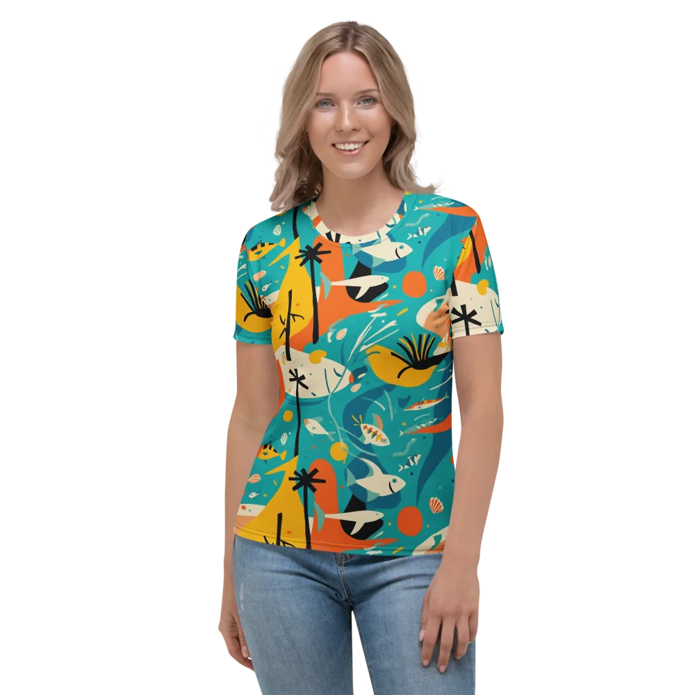 Tidal Modernism on Women's Crew Neck T-Shirt — Front