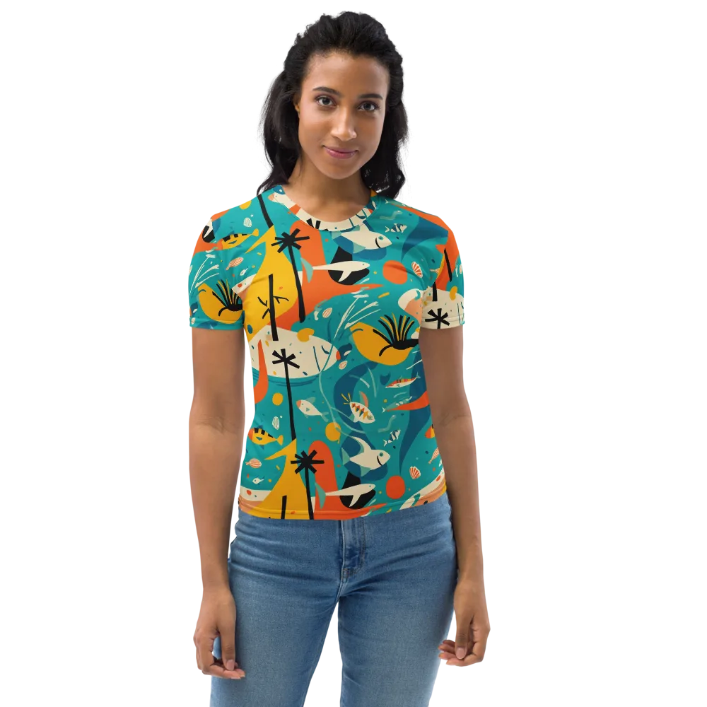 Tidal Modernism on Women's Crew Neck T-Shirt — Front
