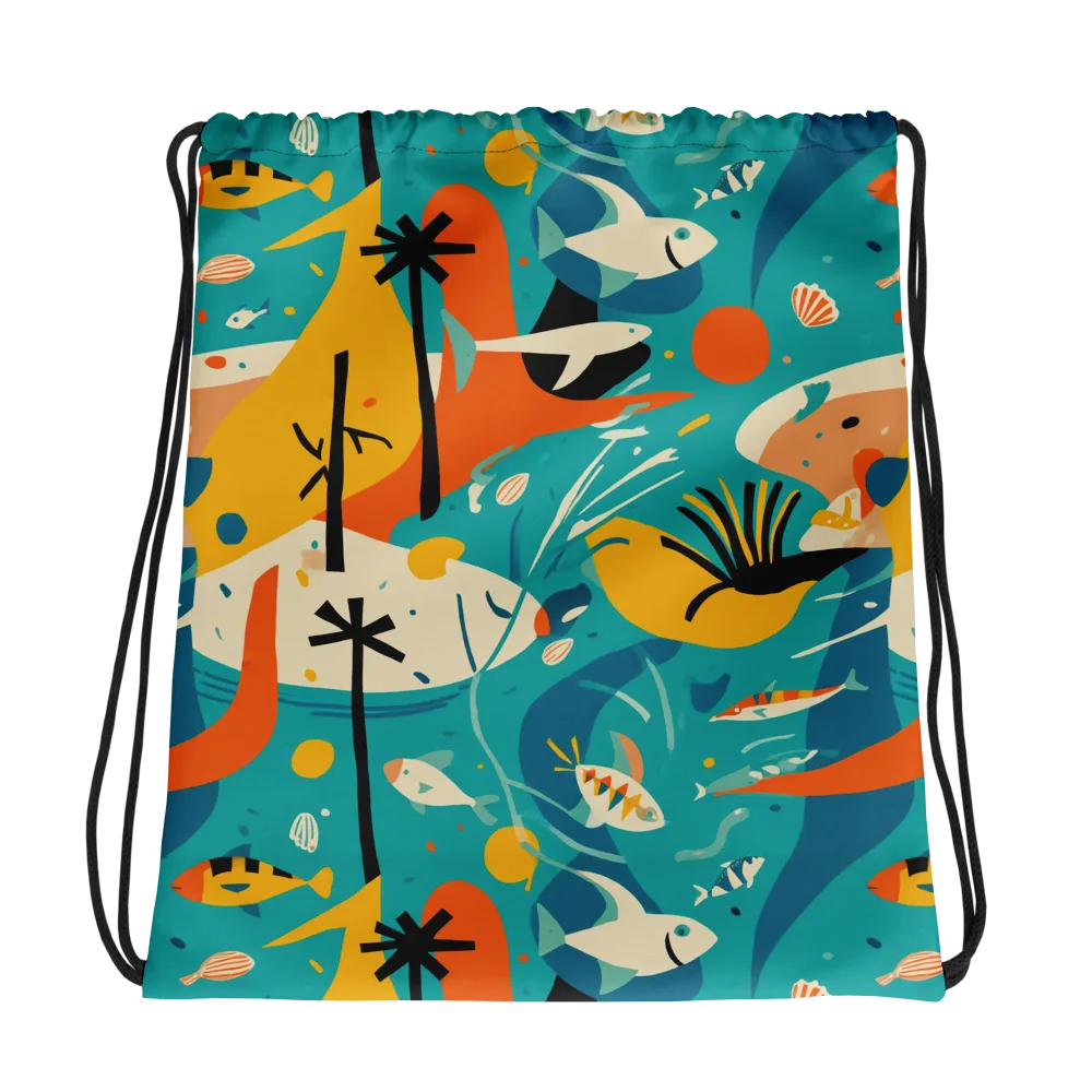 Tidal Modernism on Drawstring Bag — Photo