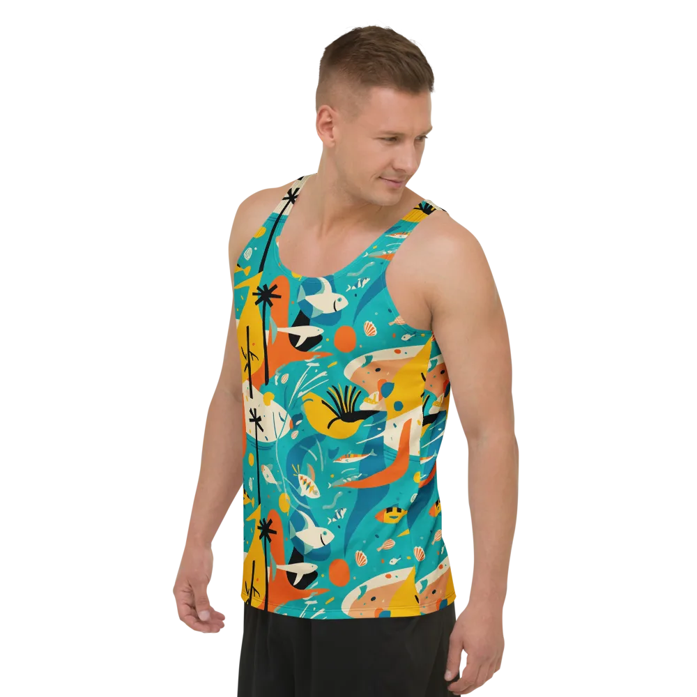 Tidal Modernism on Men's Tank Top — Left Front