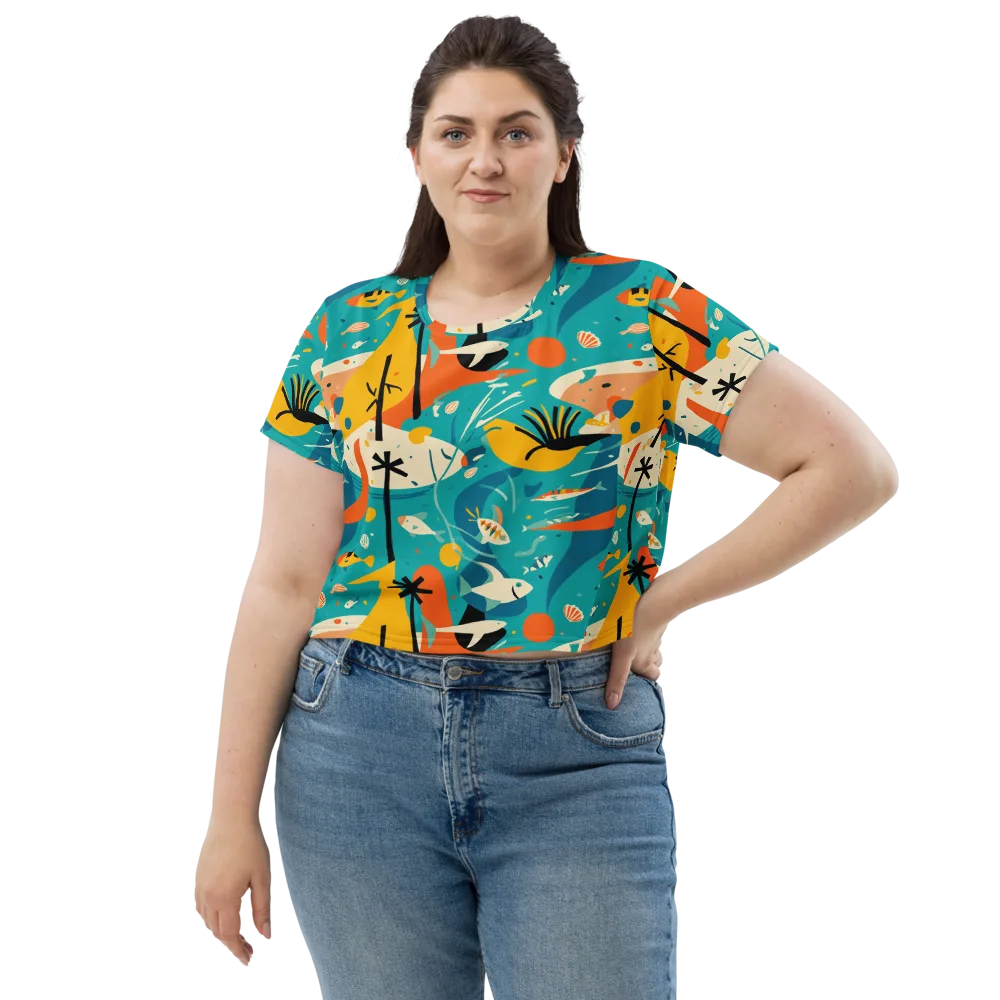 Tidal Modernism on Crop Tee — Front