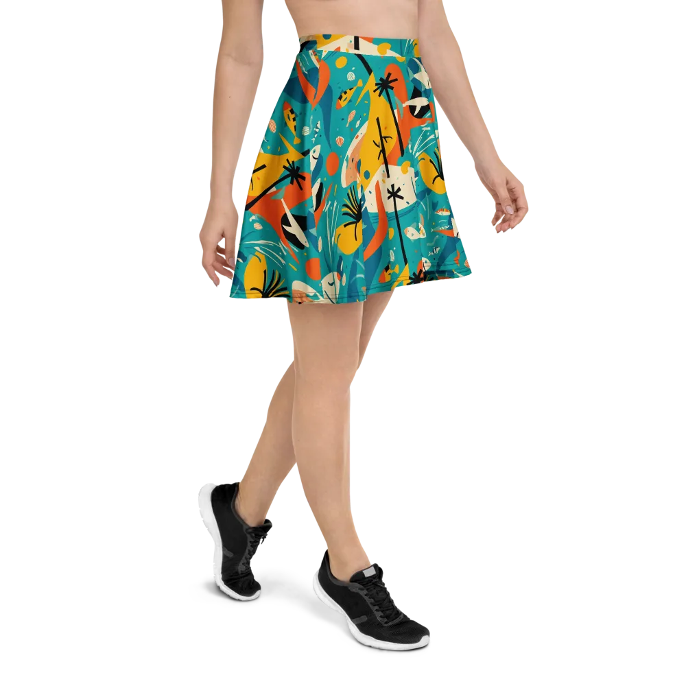 Tidal Modernism on Skater Skirt — Right