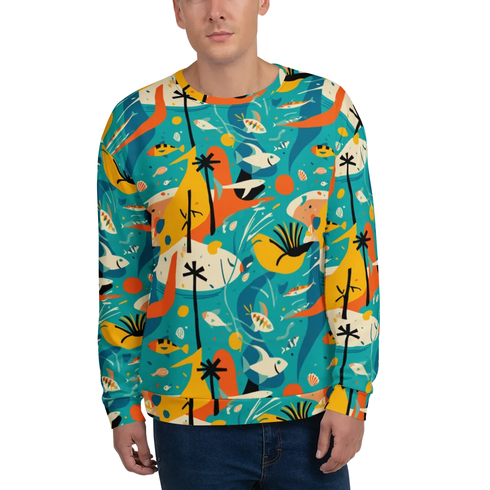 Tidal Modernism on Sweatshirt — Front
