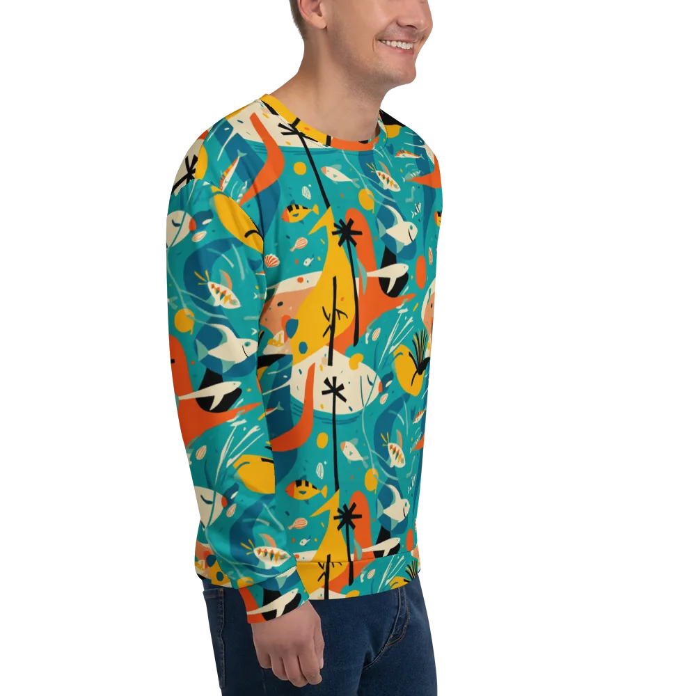Tidal Modernism on Sweatshirt — Right Front
