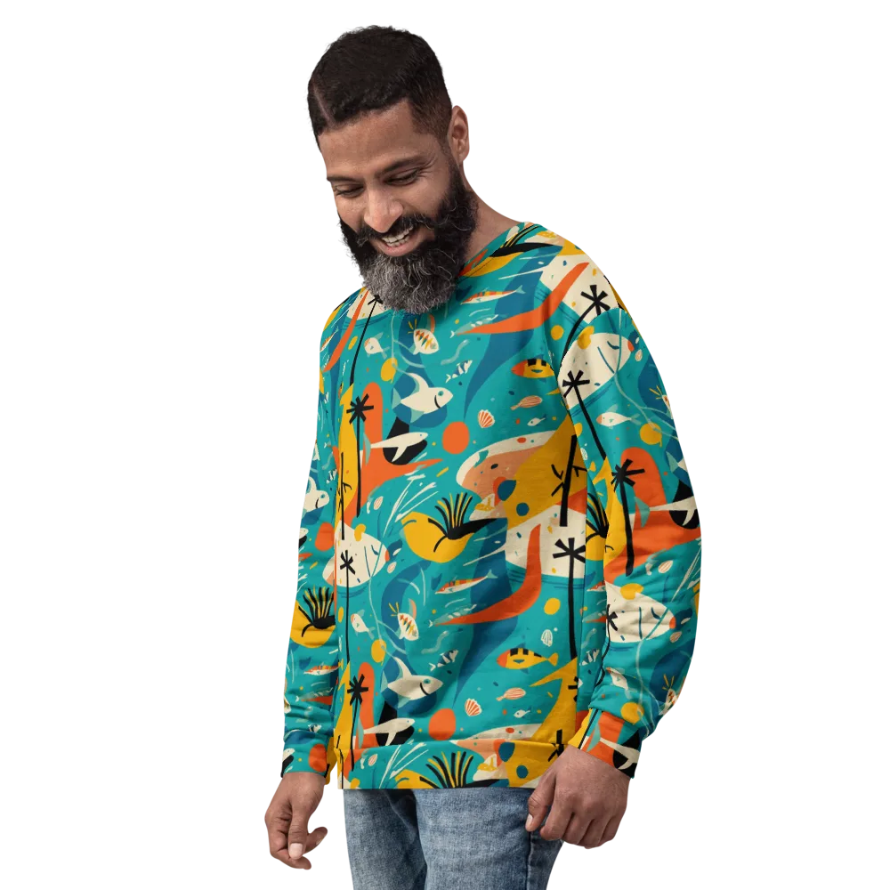 Tidal Modernism on Sweatshirt — Left Front