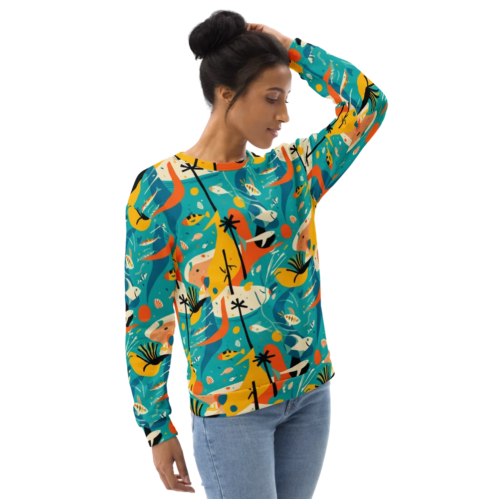 Tidal Modernism on Sweatshirt — Right Front