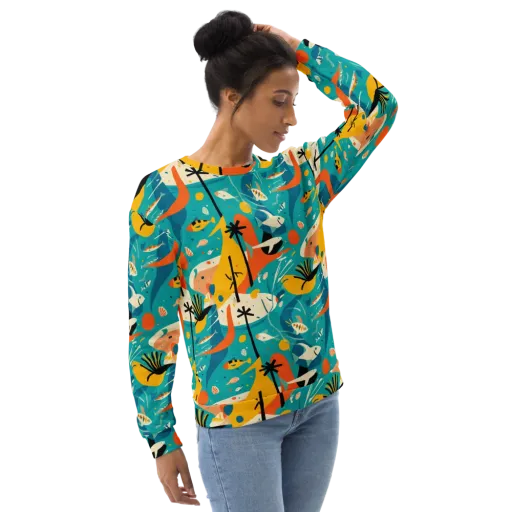 Tidal Modernism on a Sweatshirt