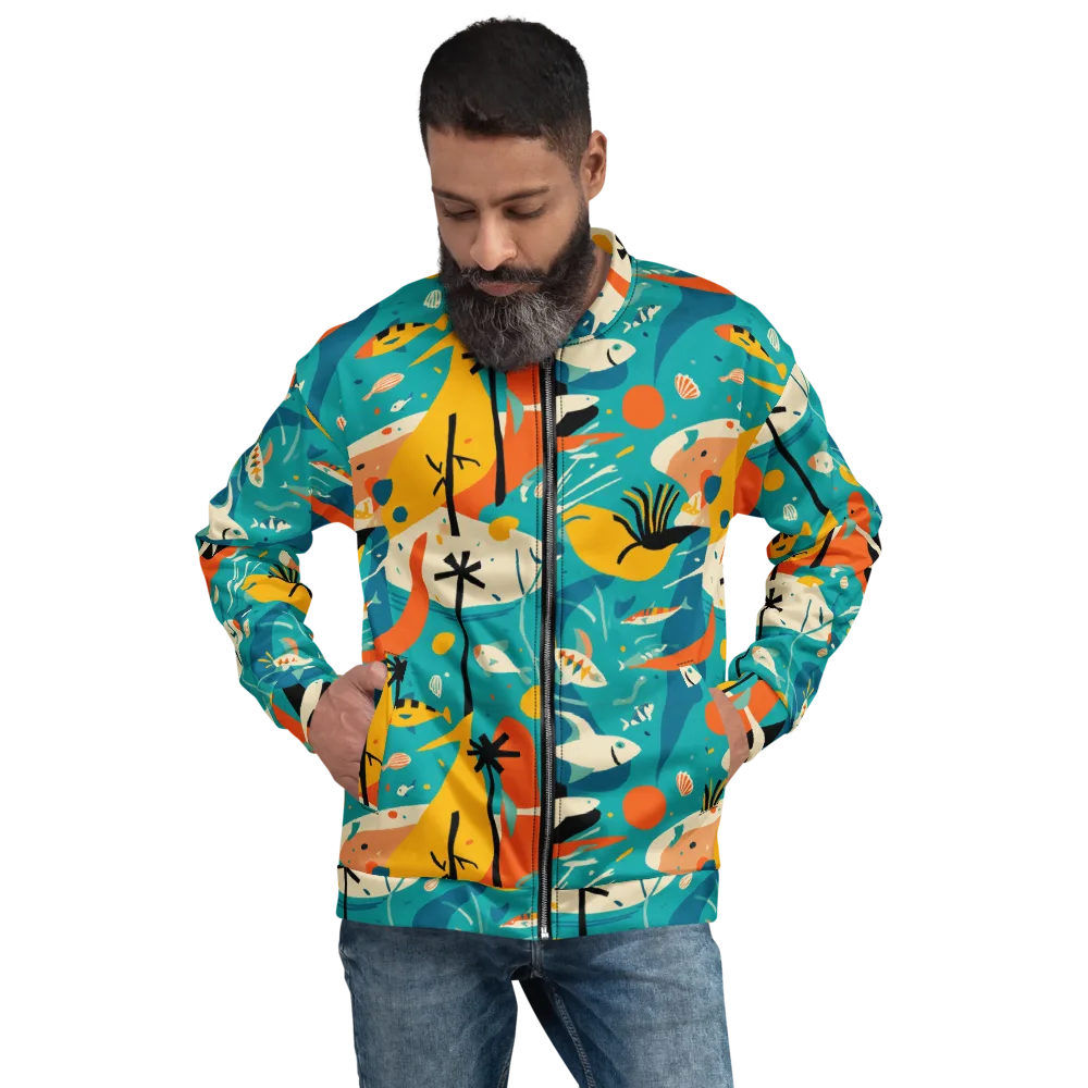 Tidal Modernism on Bomber Jacket — Front