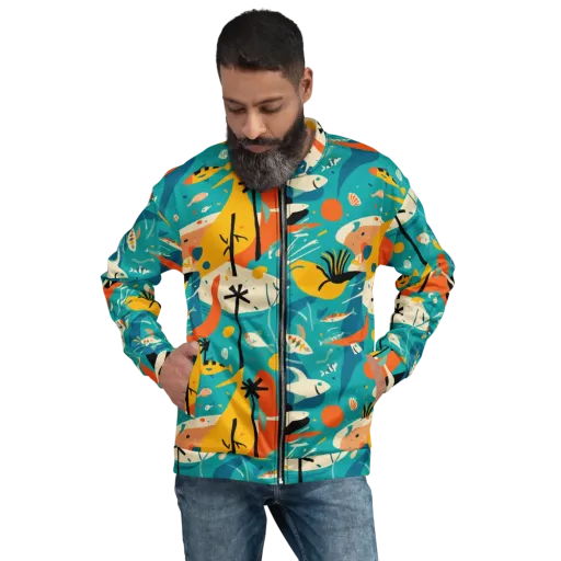 Tidal Modernism on a Bomber Jacket