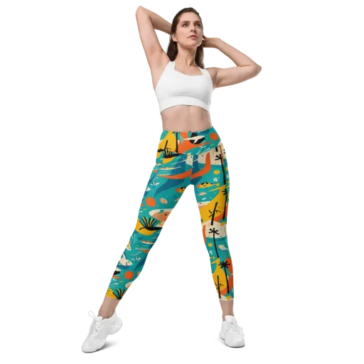 Tidal Modernism on a Leggings with Pockets
