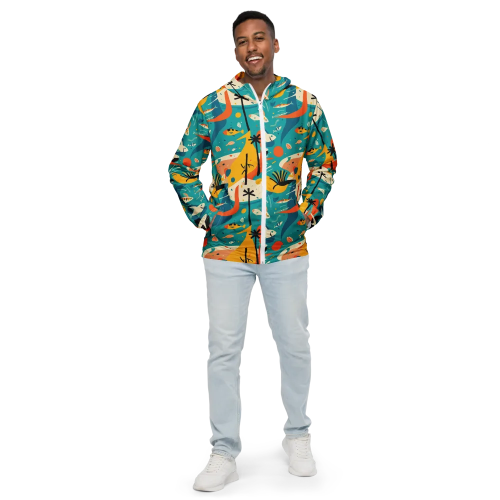 Tidal Modernism on Men's Windbreaker — Front