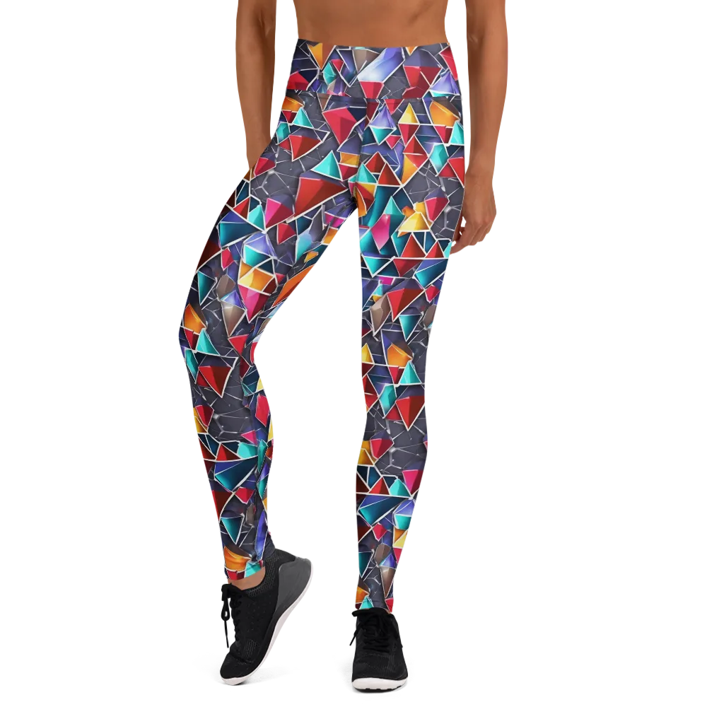 Prismatic Quarry on Yoga Leggings — Front