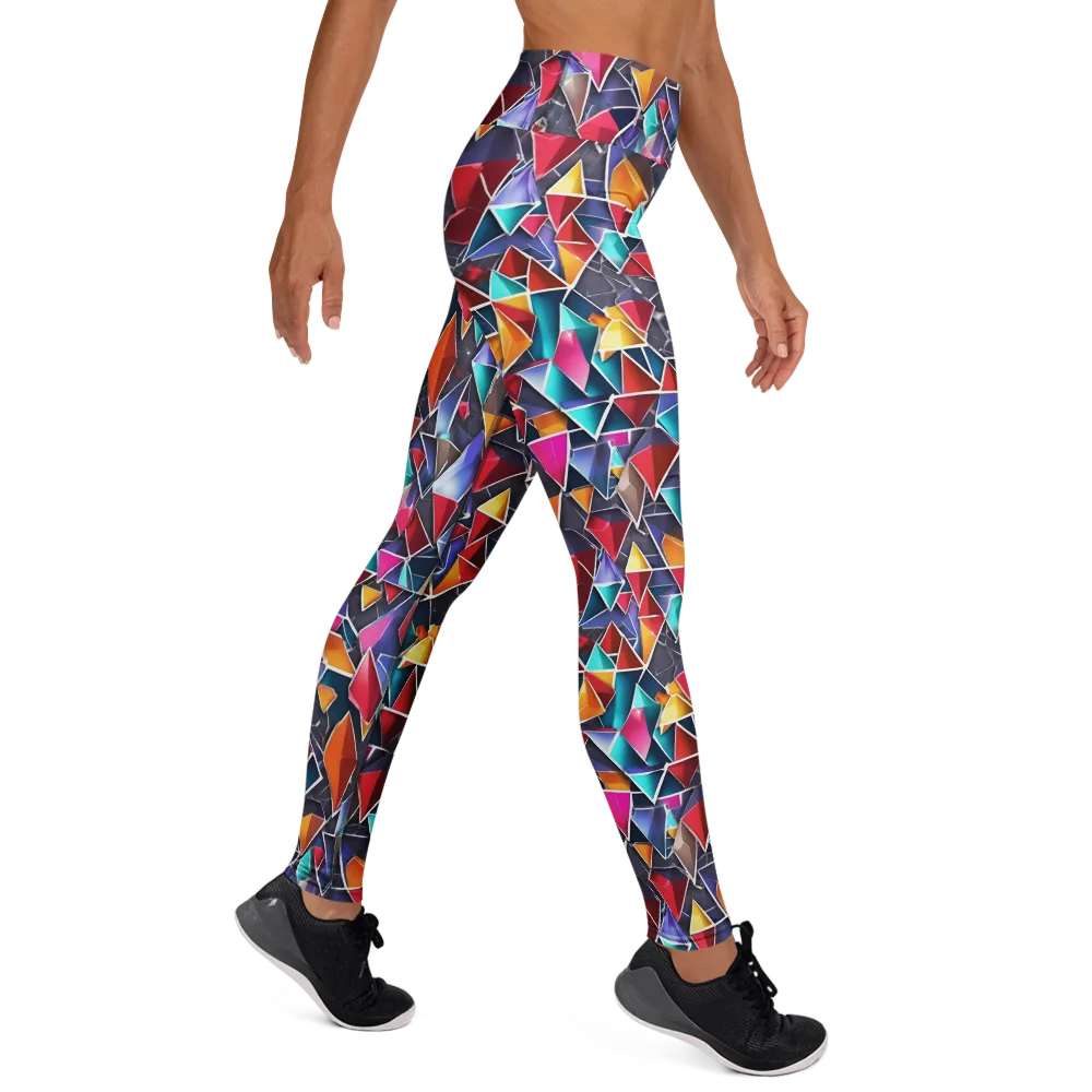 Prismatic Quarry on Yoga Leggings — Right