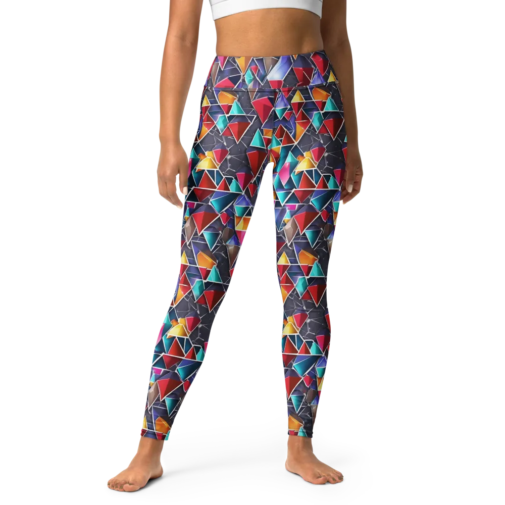 Prismatic Quarry on Yoga Leggings — Front