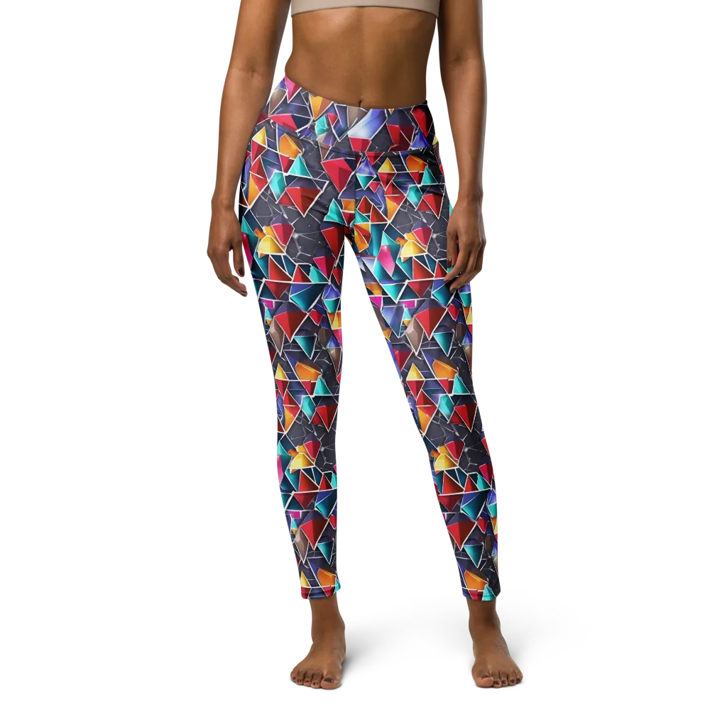 Prismatic Quarry on Yoga Leggings — Front