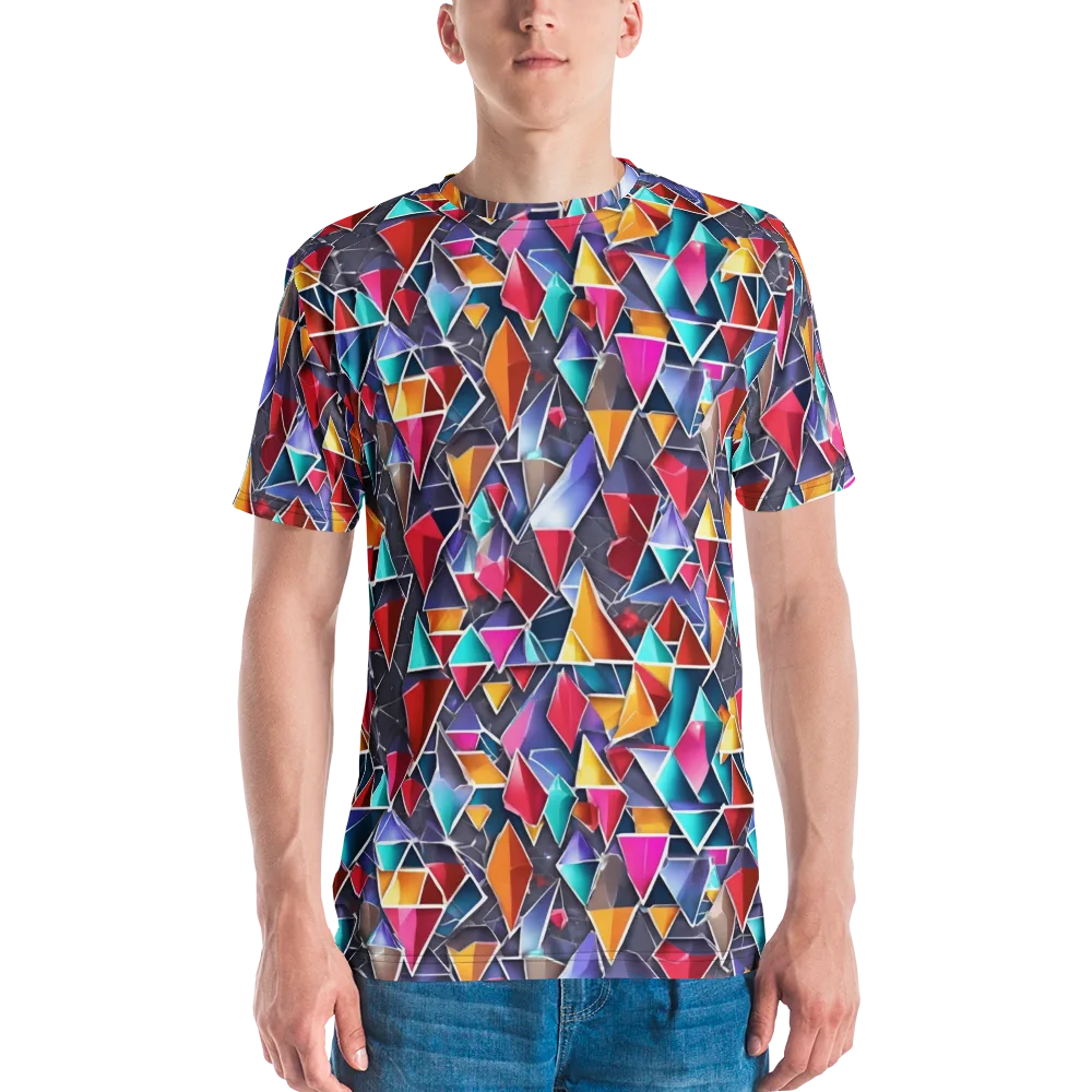 Prismatic Quarry on Men's Crew Neck T-Shirt — Front