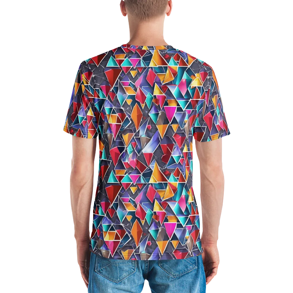 Prismatic Quarry on Men's Crew Neck T-Shirt — Back