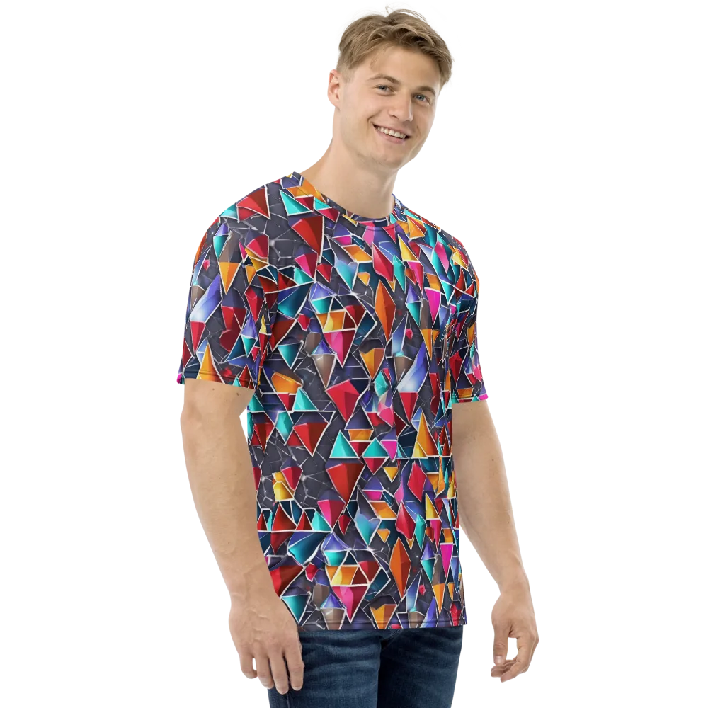 Prismatic Quarry on Men's Crew Neck T-Shirt — Right