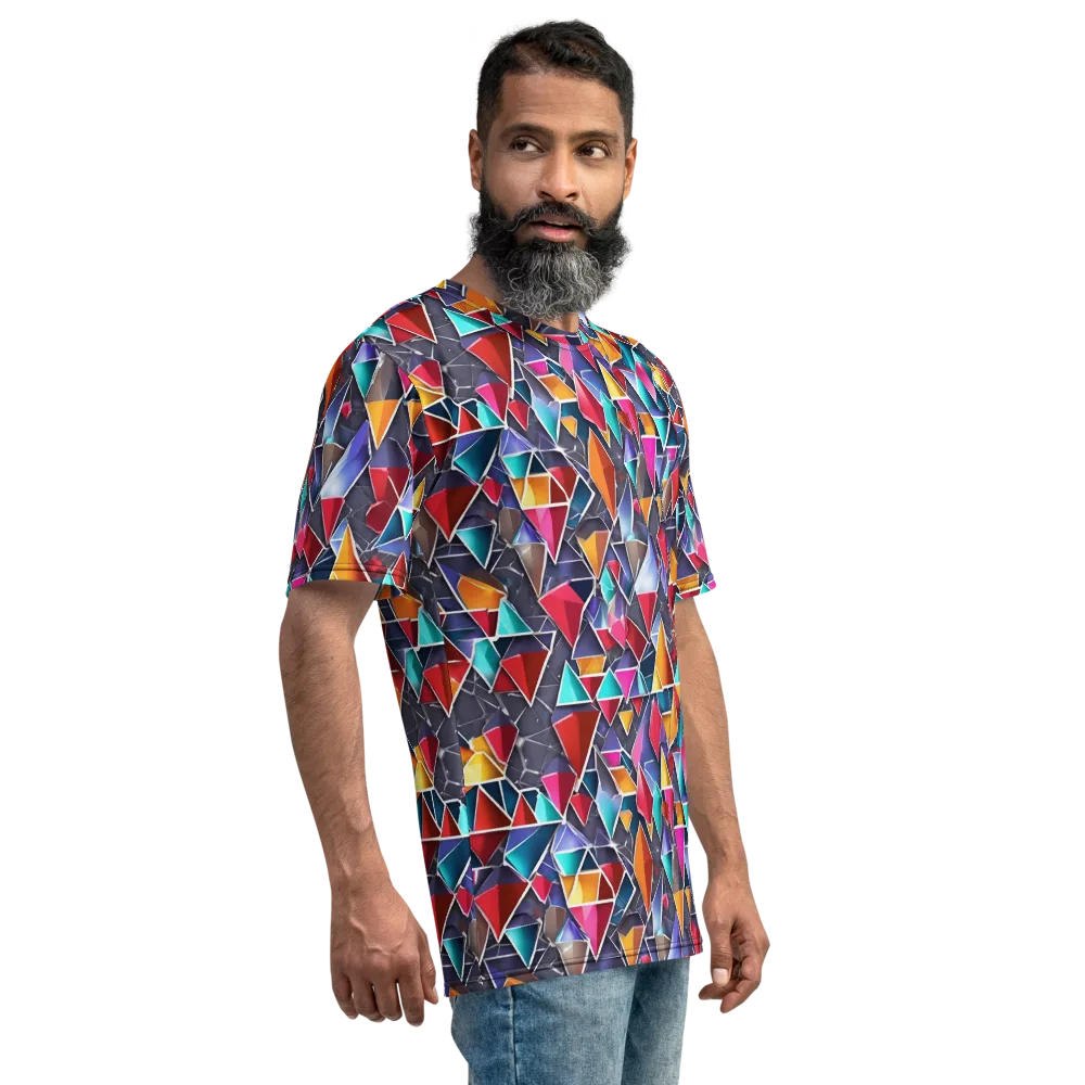 Prismatic Quarry on Men's Crew Neck T-Shirt — Right