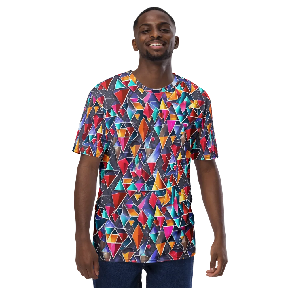 Prismatic Quarry on Men's Crew Neck T-Shirt — Front