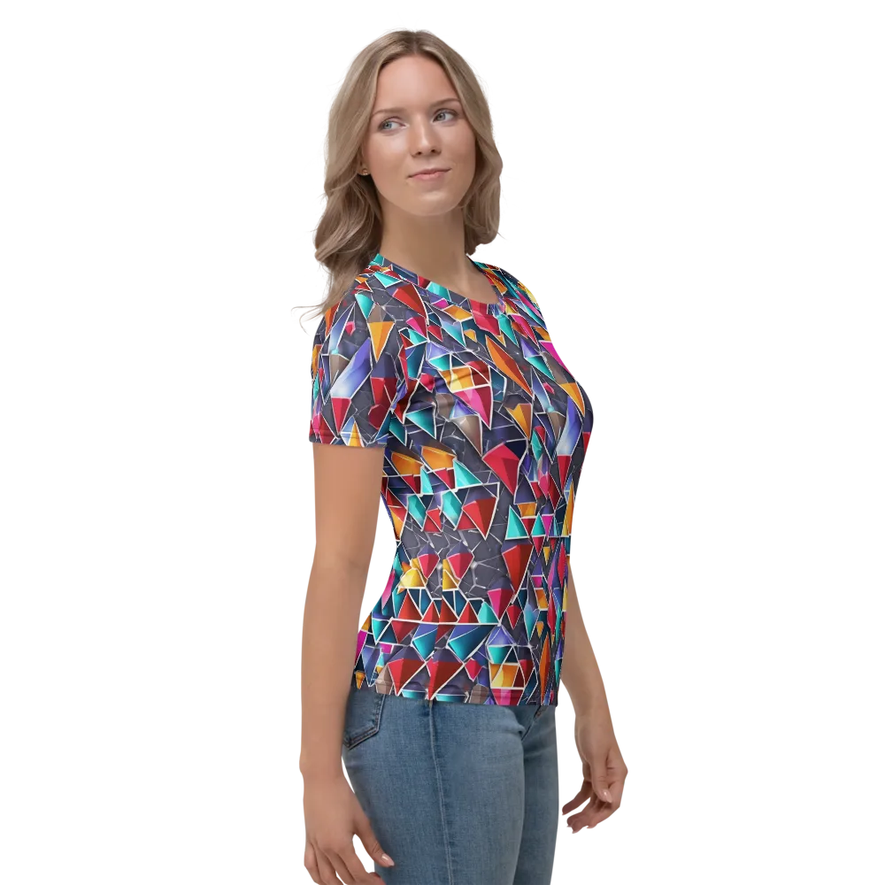 Prismatic Quarry on Women's Crew Neck T-Shirt — Right