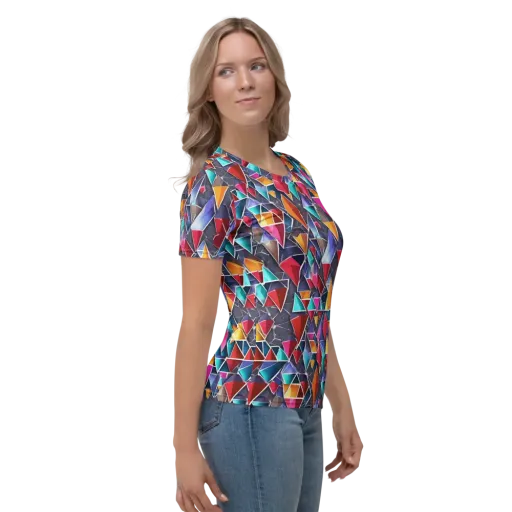 Prismatic Quarry on a Women's Crew Neck T-Shirt