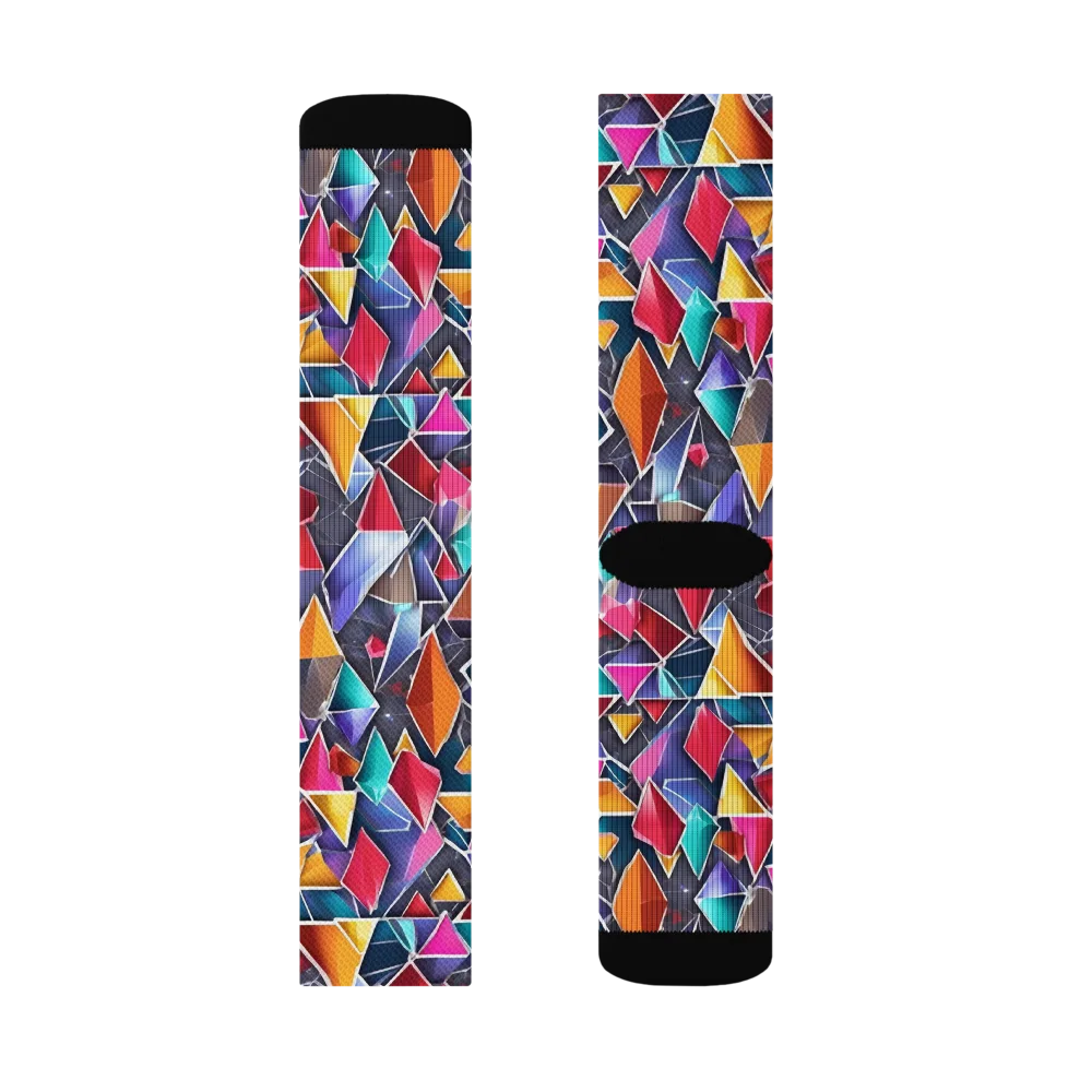 Prismatic Quarry on Socks — Right Sock