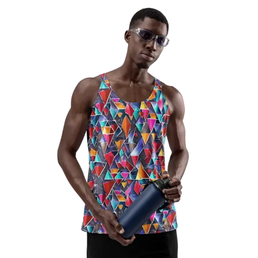 Prismatic Quarry on a Men's Tank Top