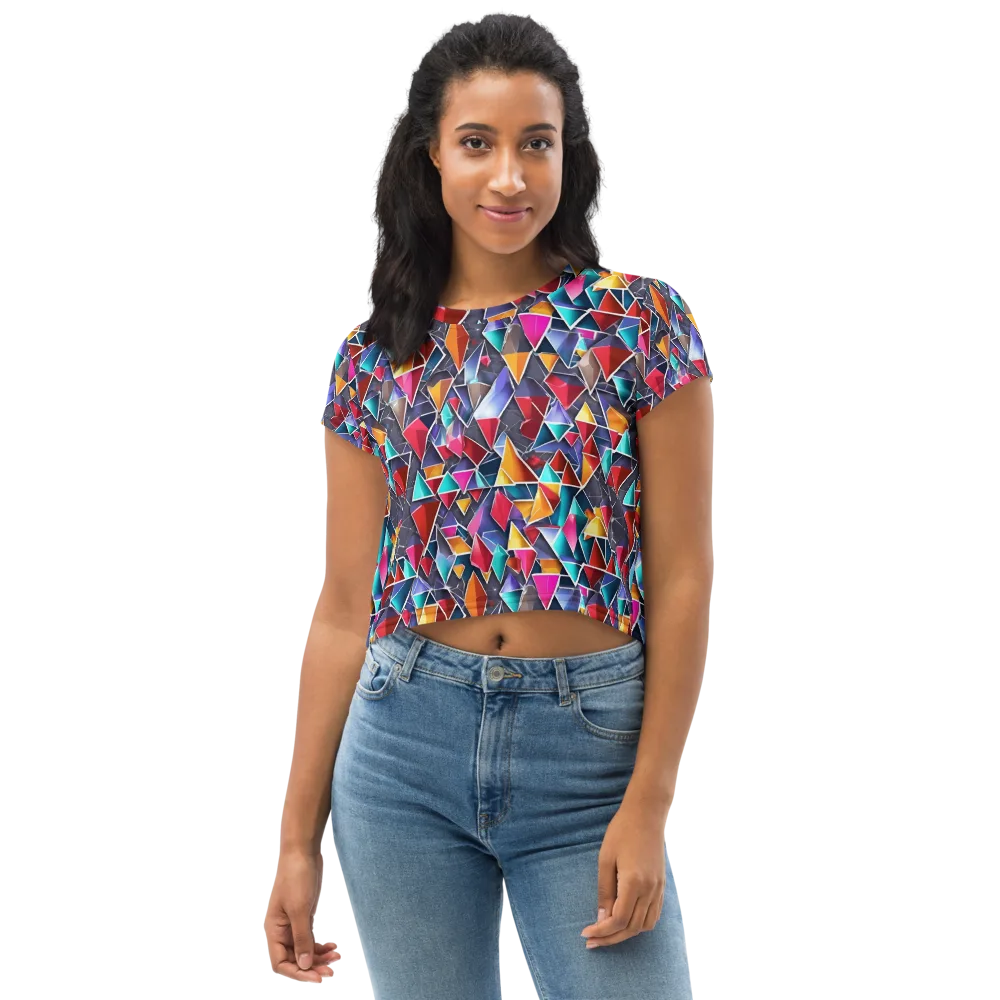 Prismatic Quarry on Crop Tee — Front