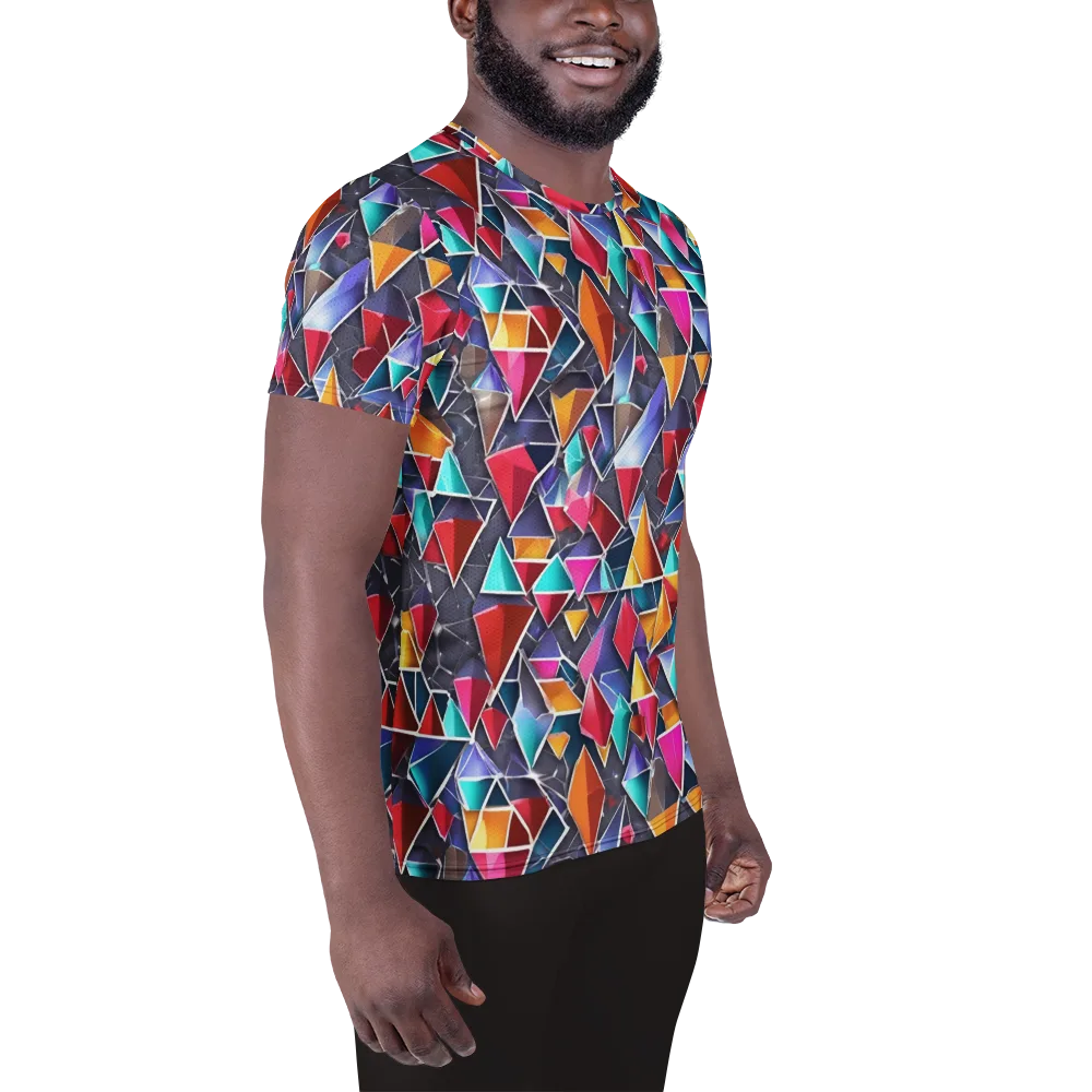 Prismatic Quarry on Men's Athletic T-Shirt — Right
