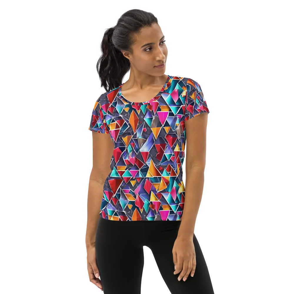 Prismatic Quarry on Women's Athletic T-Shirt — Front