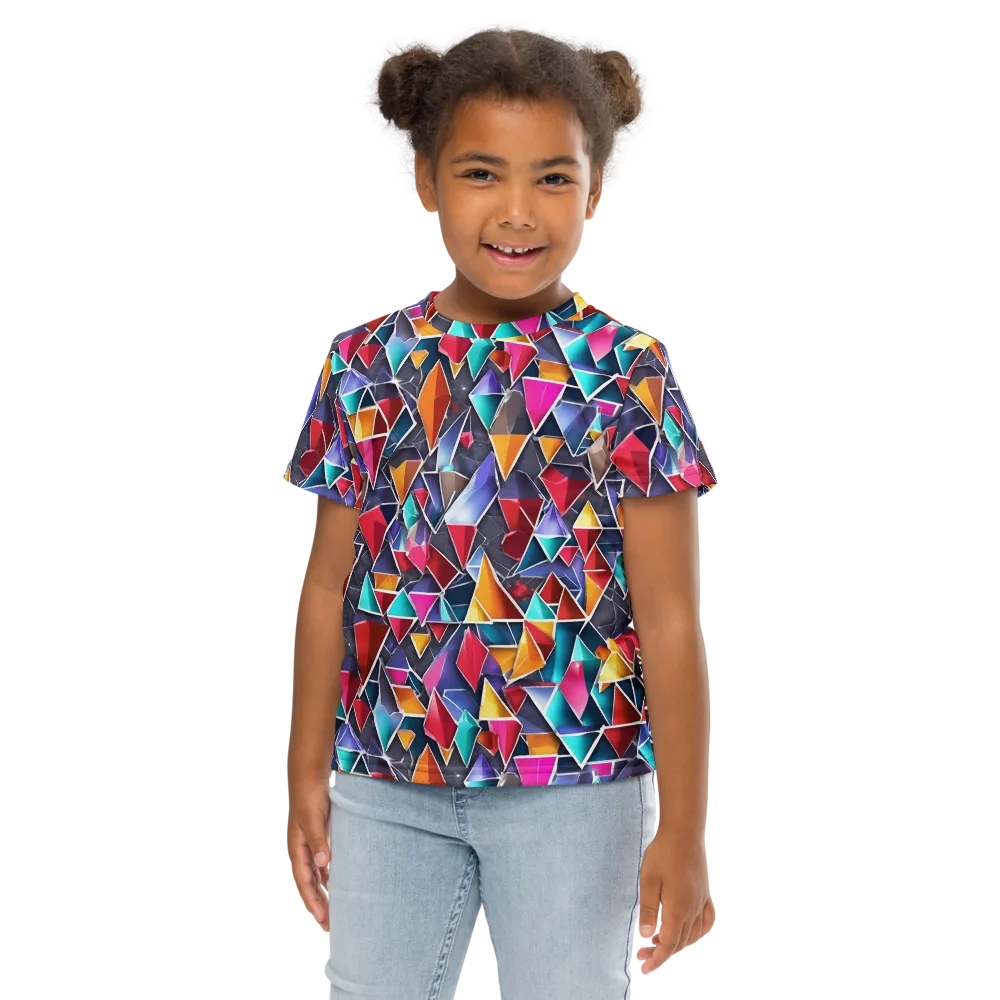 Prismatic Quarry on Kids Crew Neck T-Shirt — Front