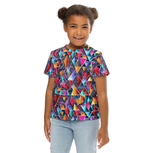 Prismatic Quarry on a Kids Crew Neck T-Shirt