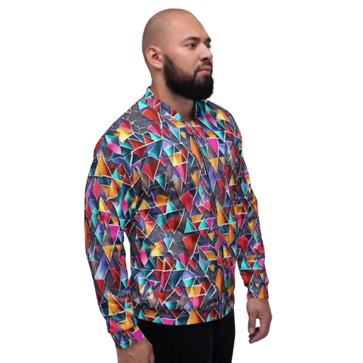 Prismatic Quarry on a Bomber Jacket